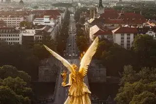 Panoramablick vom Friedensengel