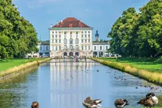 Enten am Kanal zum Nymphenburger Schloss