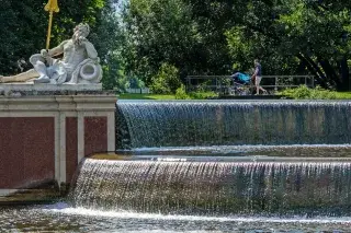 Wasser-Kaskaden im Schlosspark Nymphenburg