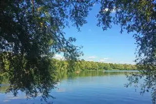 Blick auf den Feringasee