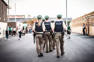 Polizei auf der Wiesn.