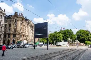 Fotomotiv am Lenbachplatz erinnert an Jürgen Sparwassers legendäres 1:0