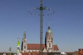 Aussicht Wiesn von der St. Paulskirche