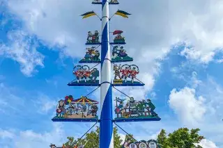 Maibaum auf'm Viktualienmarkt