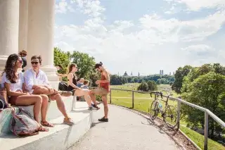 Die Aussicht am Monopteros im Englischen Garten