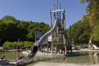 Der Wasserspielplatz im Westpark