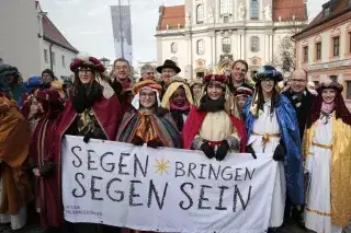 Die Sternsinger sind unterwegs