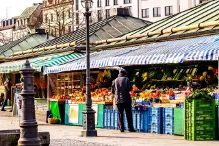 Marktstand auf dem Viktualienmarkt