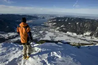 Skifahrer am Wallberg