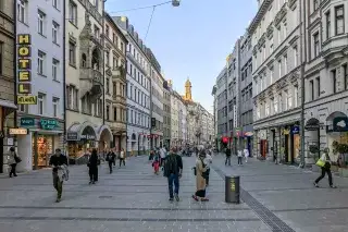 Blick in die Sendlinger Straße in München