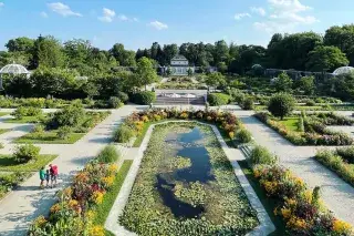 Botanischer Garten im Sommer