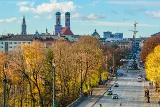 München-Panorama im Herbst