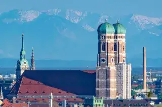 München-Panorama vom Olympiaberg