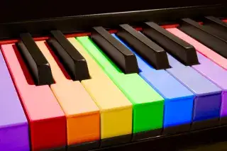 Regenbogenpiano