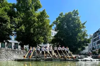 Alphornbläser beim Stadtgeburtstag