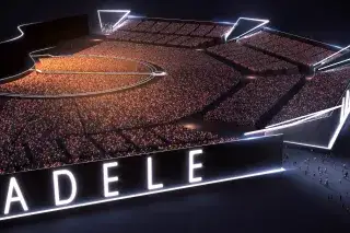 Entwurf für das Pop-up-Stadion bei den Adele-Konzerten 2024