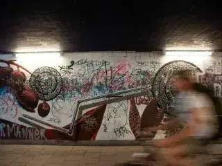 Street Art in einer Unterführung in München